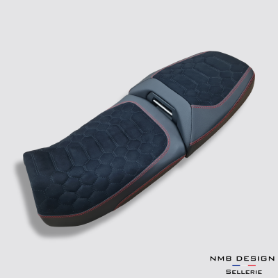 Selle BMW GS 1300 Adventure Nid D'abeille Noir Intense Rouge