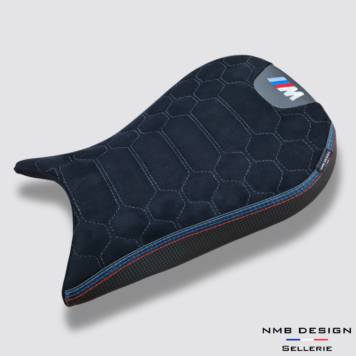 Housse de selle BMW S1000R / RR / M1000R / RR Design Luxe Nid D'abeille