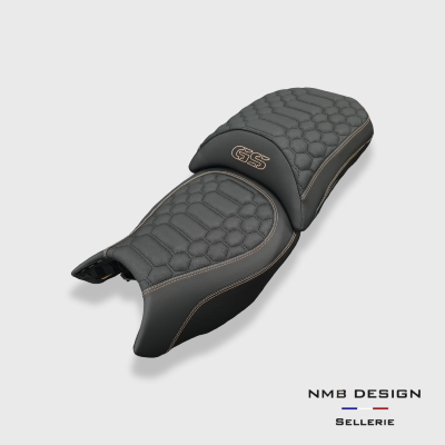Housse de selle BMW GS 1200/1250 Nid d'abeille 2 Sable