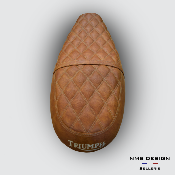 Housse de selle Tabacco  Classique Mat-Los-Ds Triumph T120