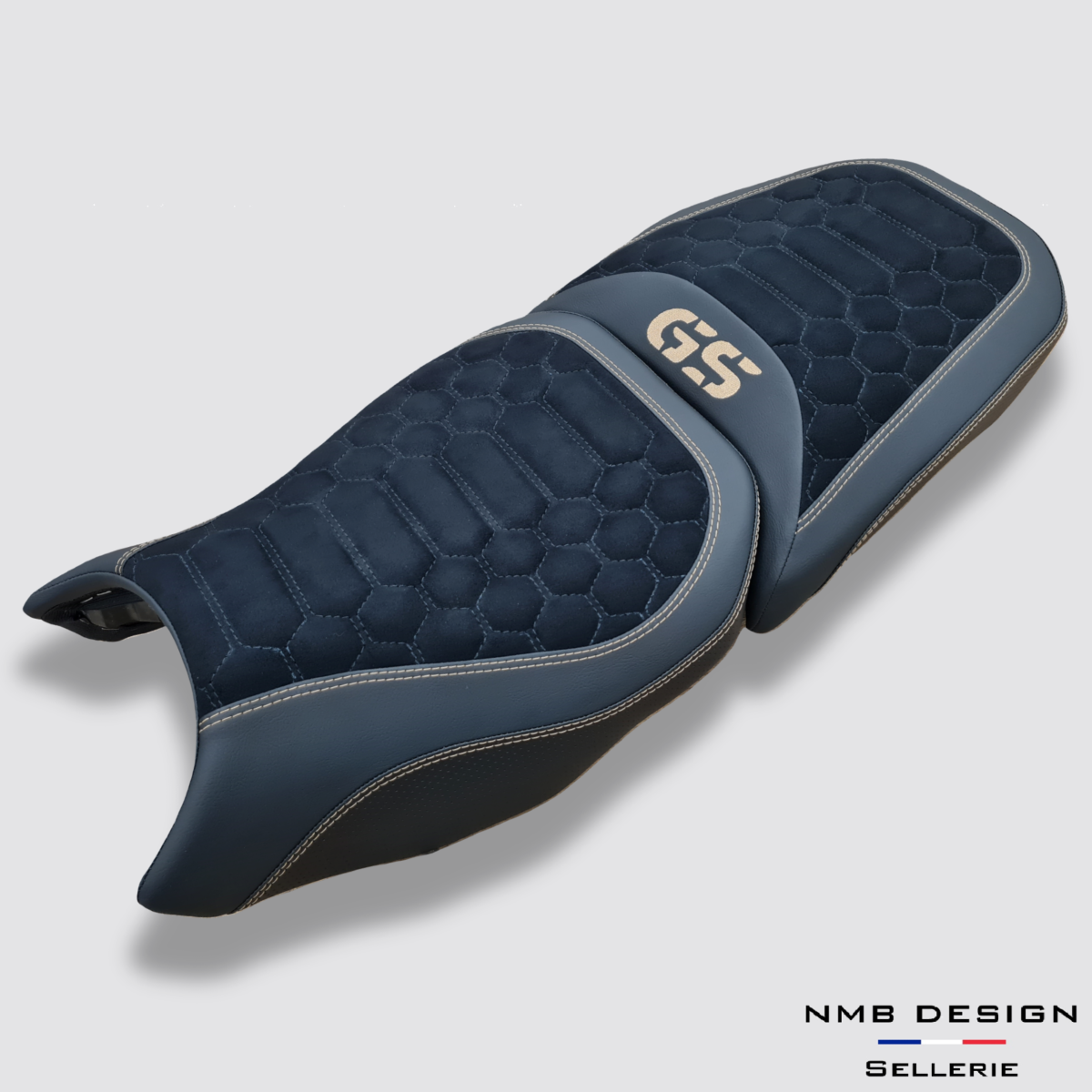 Housse de selle BMW GS Adventure 1200/1250 Nid D'abeille Luxe Gold