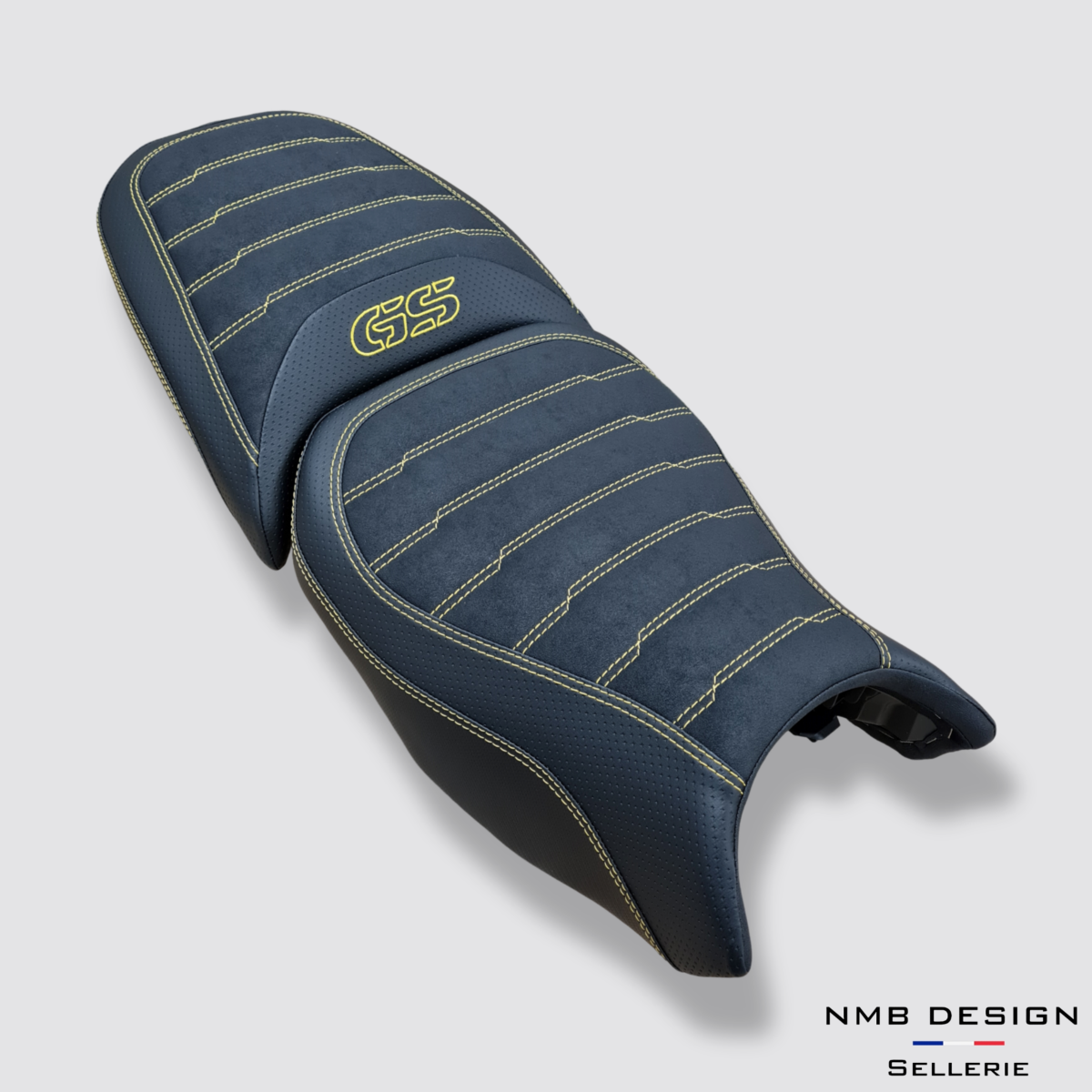 Housse de selle BMW GS Adventure 1200/1250 Entrelacé 3 Jaune