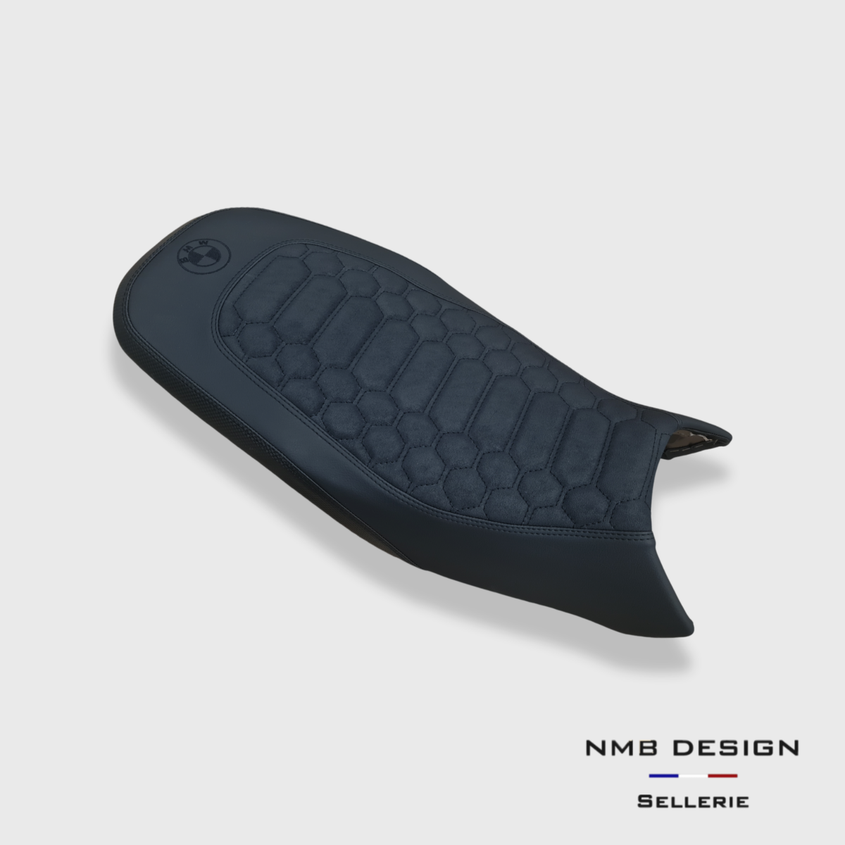 Housse de selle BMW GS Rallye 1200/1250 Nid D'abeille 2 Noir