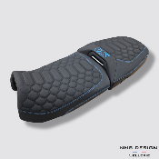 Selle BMW GS 1300 Adventure Nid D'abeille Nubuck Bleu Ciel