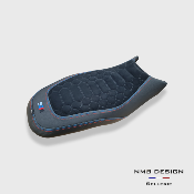 Housse de selle BMW GS Rallye 1200/1250 Nid D'abeille Triples Coutures Luxe 