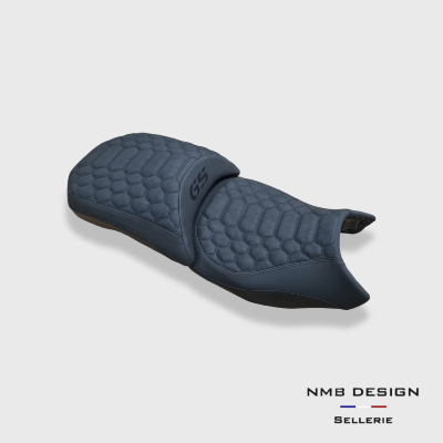 Housse de selle BMW GS 1200/1250 Nid d'abeille 2 Noir