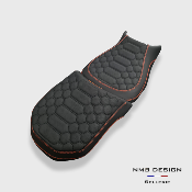 Housse de selle BMW GS 1200/1250 Nid D'abeille 2 Orange