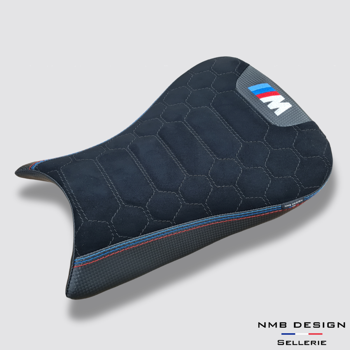 Housse de selle BMW S1000R / RR / M1000R / RR Design Luxe Nid D'abeille