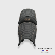 Housse de selle BMW GS 1200/1250 Nid d'abeille 2 Sable