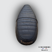 Housse de selle Dark Mocca Mat-Hor-Ds Triumph T100-T120