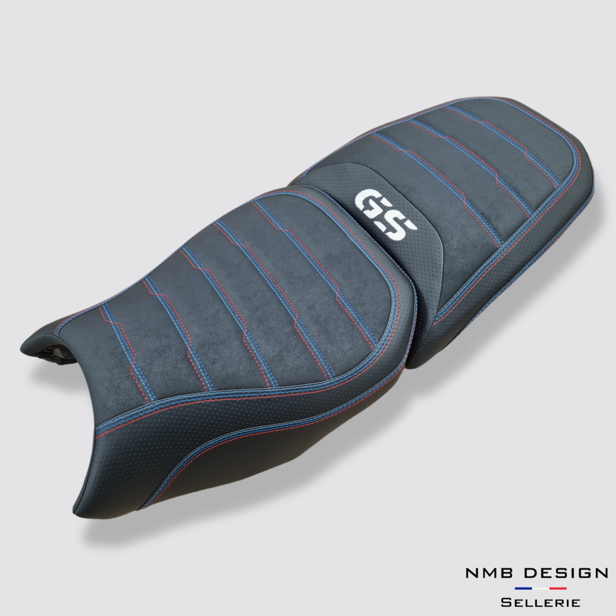 Housse de selle BMW GS Adventure 1200/1250 Entrelacé 3 Triples coutures